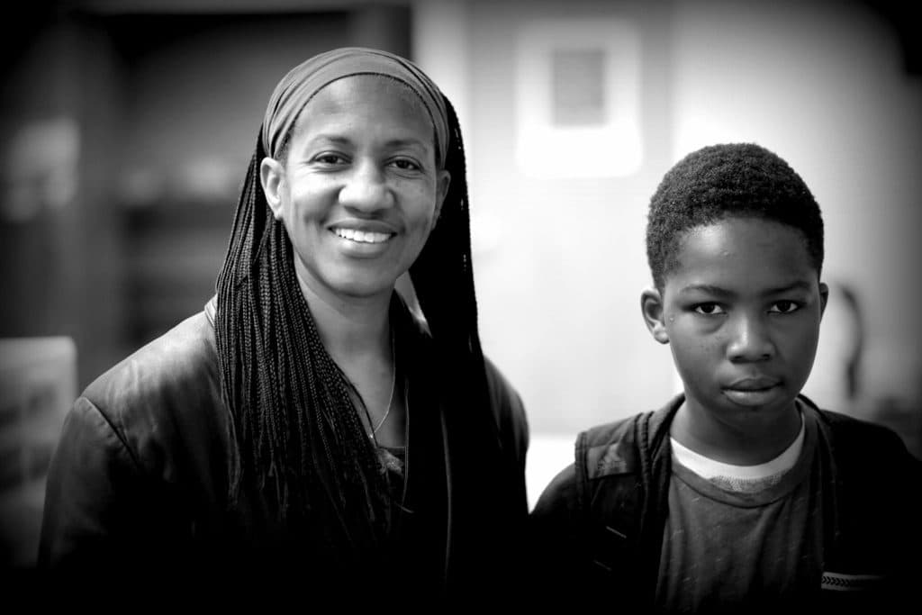 A parent and child at The Child Unique - the kind of community we build